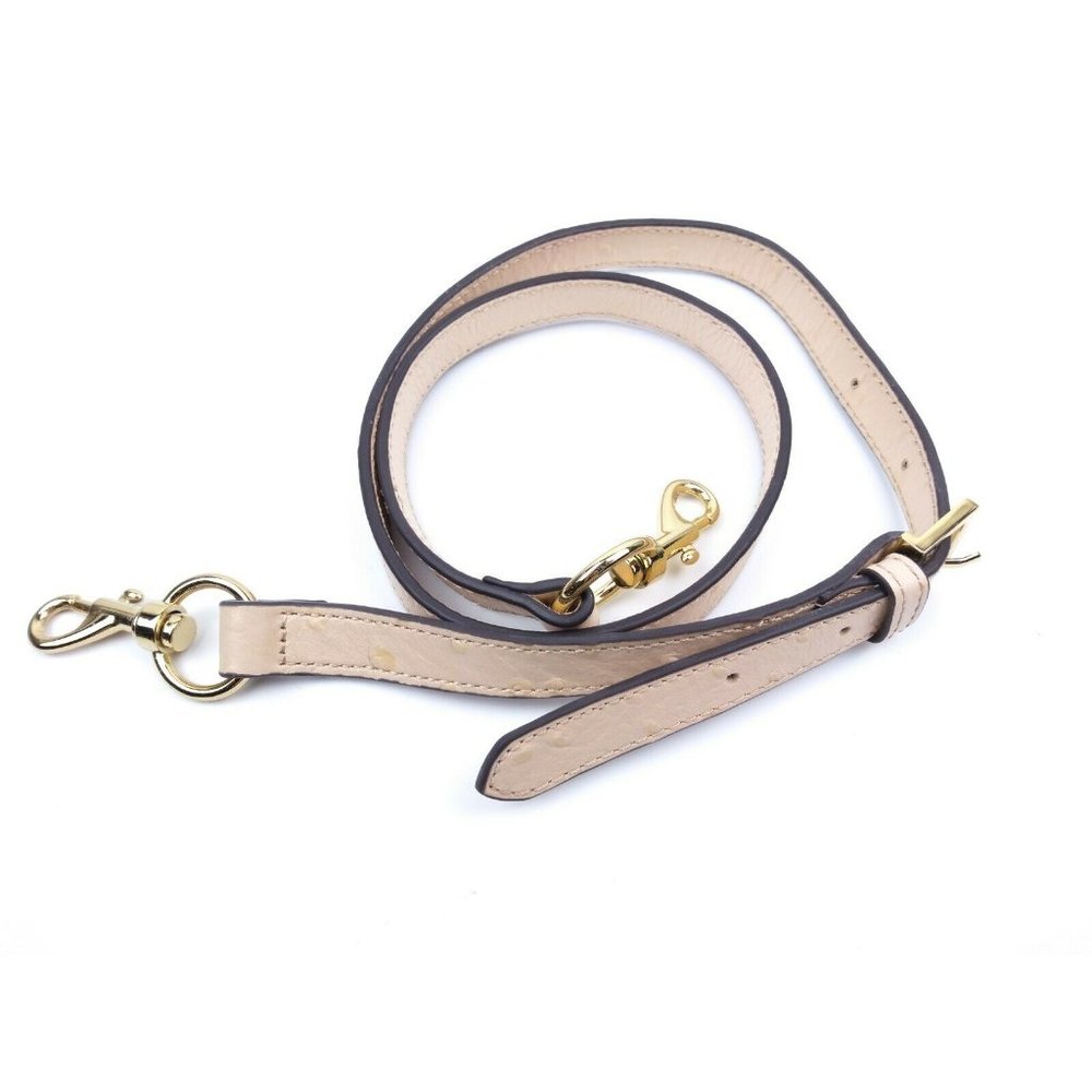 G.I.L.I. QVC Cream Ostrich Leather XL Hobo Bag - Picture 7 of 10